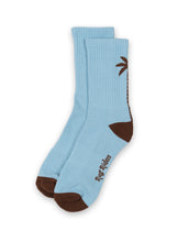 Load image into Gallery viewer, RugRiders Palm Tree Socks – Blue
