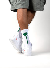 Load image into Gallery viewer, RugRiders Palm Tree Socks – White
