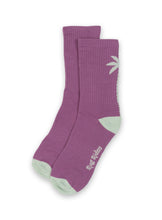 Load image into Gallery viewer, RugRiders Palm Tree Socks – Purple
