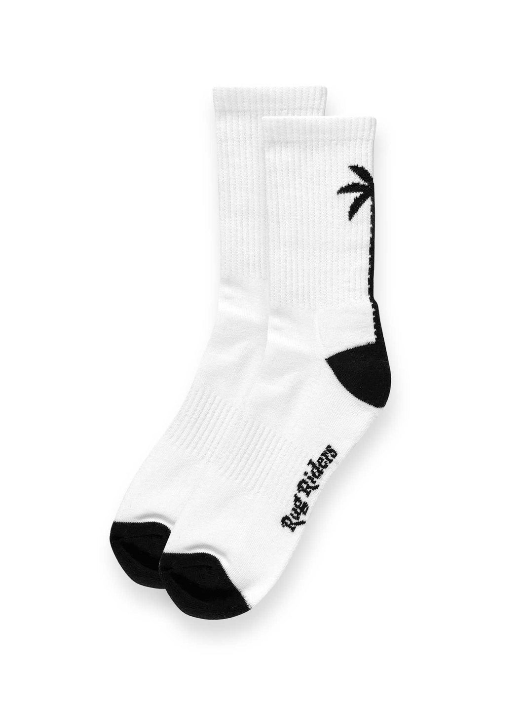 RugRiders Palm Tree Socks – White