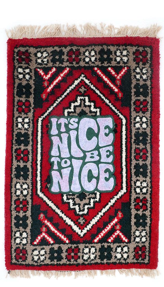It's nice to be nice - Red - Car Rug Reloaded - rugriders