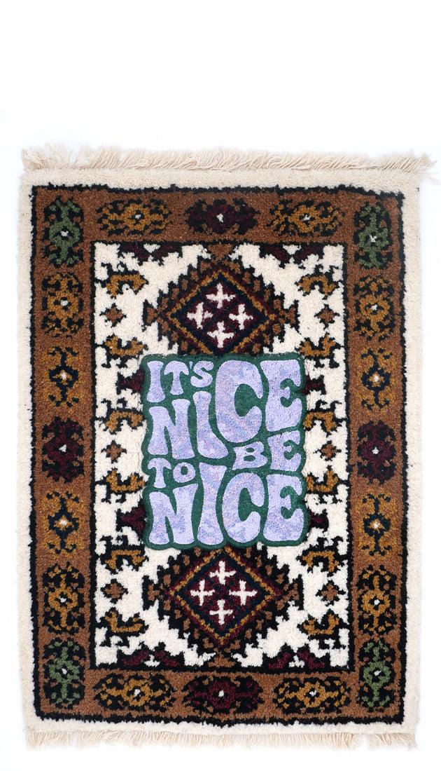 It's nice to be nice - White - Car Rug Reloaded - rugriders